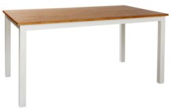 Collection Hamstead Solid Wood Dining Table - Two Tone.